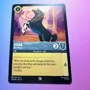 khan [mulan] - 193/204 (common) — disney lorcana: reign of jafar
